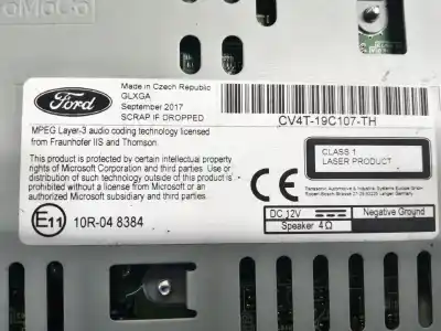 Автозапчастина б/у аудіо система / радіо cd для ford kuga (cbs) 1.5 tdci cat посилання на oem iam cv4t19c107th  10r048384