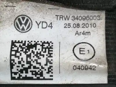 Second-hand car spare part rear left seat belt for volkswagen caddy ka/kb (2c) comfortline oem iam references 34023083b 2k5857811a 34096003