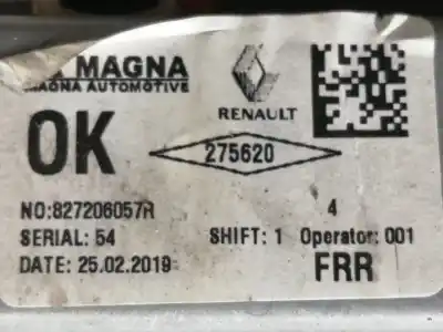 Автозапчастина б/у регулятор скла заднього правого для dacia sandero stepway посилання на oem iam 827206057r  