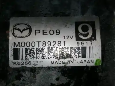 Peça sobressalente para automóvel em segunda mão motor de arranque por mazda cx-3 evolution referências oem iam m000t89281 k6266 pe09 