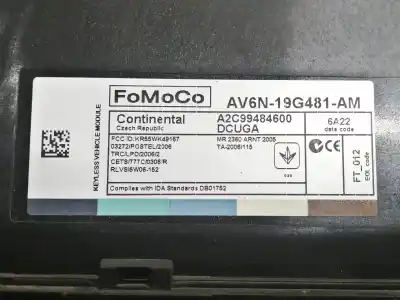 Автозапчасти б/у электронный модуль за ford kuga (cbs) trend+ ссылки oem iam av6n19g481am a2c99484600 - 6a22 