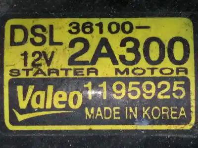 Peça sobressalente para automóvel em segunda mão motor de arranque por hyundai i30 comfort referências oem iam 361002a300 1195925 