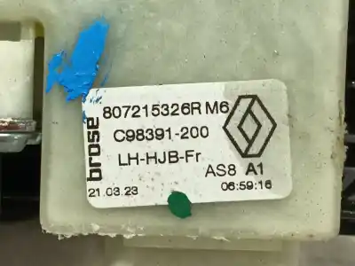 Second-hand car spare part driver left window regulator for renault captur ii evolution oem iam references 807215326r  807215326r