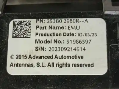 Second-hand car spare part interior light for renault captur ii evolution oem iam references 969803518r  969803518r