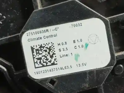 Pièce détachée automobile d'occasion commande de chauffage / climatisation pour renault captur ii evolution références oem iam 275100936r  283e85899r