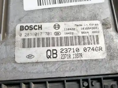 Second-hand car spare part ecu engine control for renault koleos 2.0 dci diesel fap oem iam references 0281017701 237100746r 237101337r