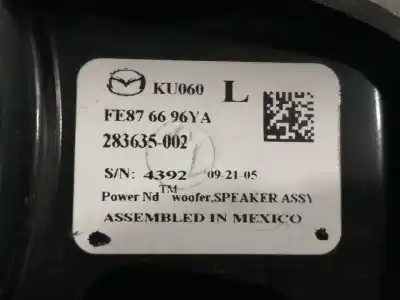 Автозапчастина б/у динамик для mazda rx-8 (se) básico (170kw) посилання на oem iam fe876696ya 283635002 