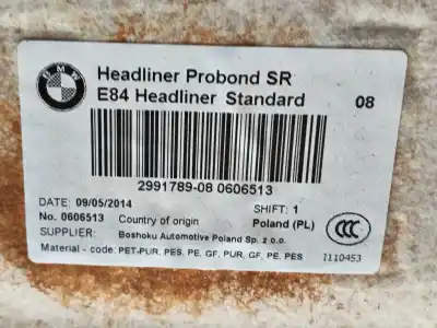 Peça sobressalente para automóvel em segunda mão tecto de abrir interior por bmw x1 (e84) xdrive 18d referências oem iam 51442994157 0606513 