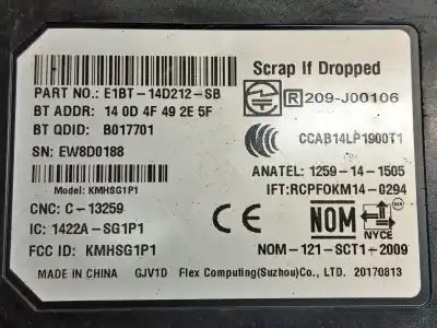 Second-hand car spare part electronic module for ford kuga (cbs) 1.5 tdci cat oem iam references e1bt14d212sb 209j00106 1422asg1p1