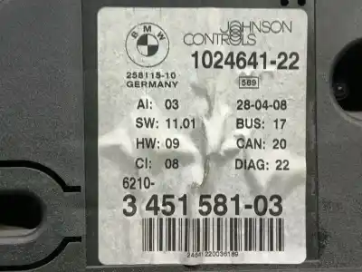 Peça sobressalente para automóvel em segunda mão quadrante por bmw x3 (e83) xdrive 20 d referências oem iam 62103451581  345158103