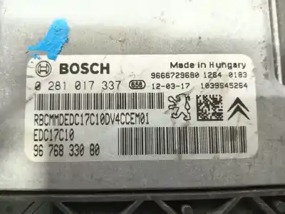 Автозапчасти б/у блок управления двигателем за citroen c3 selection ссылки oem iam 0281017337 9666729680 9676833080