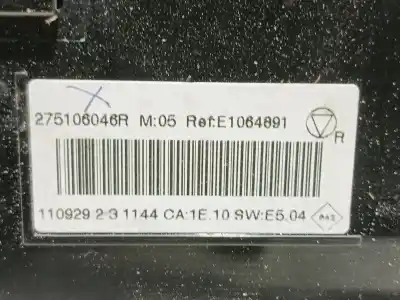 Автозапчасти б/у отопление / кондиционирование воздуха за renault fluence (l3) desde 11/2009 fluence z.e. dynamique ссылки oem iam 275106046r e1064891 