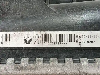 Автозапчасти б/у водяной радиатор за renault fluence (l3) desde 11/2009 fluence z.e. dynamique ссылки oem iam 214005371r  