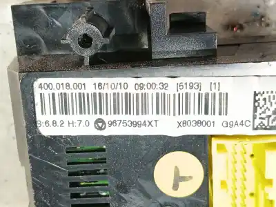 Second-hand car spare part heating / air conditioning control panel for citroen c3 sx oem iam references 400018001 x8038001 96753994xt