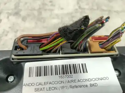 Peça sobressalente para automóvel em segunda mão comando de sofagem (chauffage / ar condicionado)  por seat leon (1p1) reference referências oem iam 1p09070441uq  1p0907044