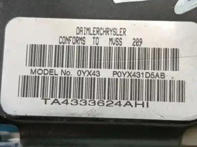 Автозапчасти б/у задний левый ремень безопасности за chrysler sebring (js) 2.0 crd ссылки oem iam yx431d5ab  6049233d5b