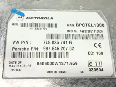 Second-hand car spare part electronic module for porsche cayenne (9pa) s 4.5 oem iam references 7l5035741g bpctel1308 99764620702