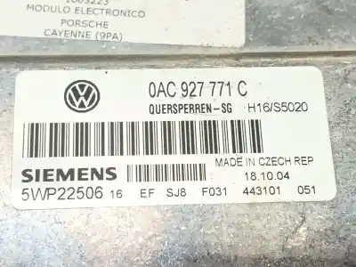 Автозапчастина б/у електронний модуль для porsche cayenne (9pa) s 4.5 посилання на oem iam 0ac927771c  