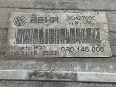 Автозапчасти б/у интеркулер за skoda rapid spaceback (nh1) 1.6 tdi ссылки oem iam 6r0145805  6r0145805