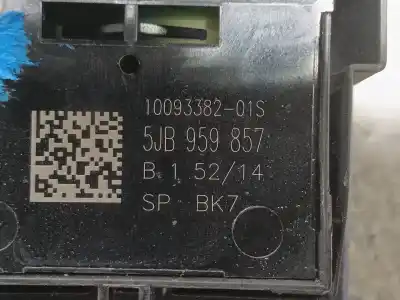 Автозапчасти б/у выключатель левого переднего окна за skoda rapid spaceback (nh1) 1.6 tdi ссылки oem iam 5jb959857whs  5jb959857
