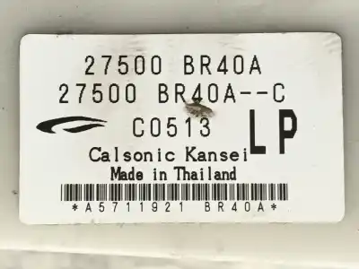 Автозапчастина б/у контроль опалення / кондиціонації для nissan qashqai / qashqai +2 i (j10, nj10, jj10e) 1.6 посилання на oem iam 27500br40a  27500br40ac