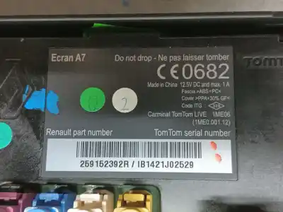 Автозапчасти б/у многофункциональный дисплей за renault fluence (l3) desde 11/2009 fluence z.e. dynamique ссылки oem iam 259152392r  281199664