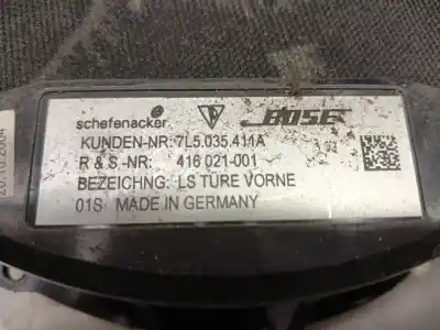 Second-hand car spare part speaker for porsche cayenne (9pa) s 4.5 oem iam references 99764514002 pa1490 7l5035111c