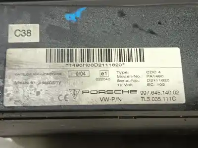 Second-hand car spare part speaker for porsche cayenne (9pa) s 4.5 oem iam references 99764514002 pa1490 7l5035111c