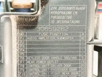 Автозапчасти б/у блок реле/предохранителей за volvo s60 ii (134) d3 ссылки oem iam 30659282 30659288 dpn13800159hwb