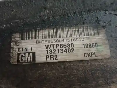 Автозапчастина б/у інтеркулер для opel astra h gtc (a04) 1.9 cdti (l08) посилання на oem iam 13213402 wtp8630 