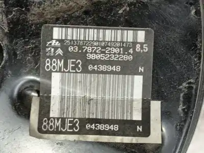 Second-hand car spare part brake servo for citroen jumpy furgón (v_) 1.5 bluehdi 120 oem iam references 1613263680  9805232280