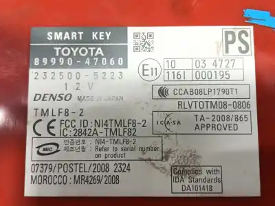 Автозапчастина б/у електронний модуль для toyota prius (_w3_) 1.8 hybrid (zvw3_) посилання на oem iam 8999047060  2325005223