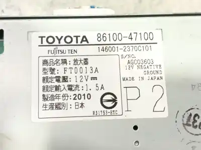 Автозапчастина б/у електронний модуль для toyota prius (_w3_) 1.8 hybrid (zvw3_) посилання на oem iam 1460012370c101 agc03603 8610047100