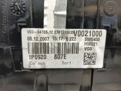 Peça sobressalente para automóvel em segunda mão quadrante por seat leon (1p1) 1.9 tdi referências oem iam 1p0920807lx  1p0920807e