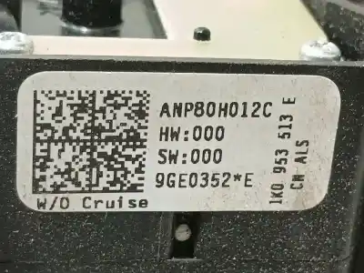 Second-hand car spare part indicator switch for seat leon (1p1) 1.9 tdi oem iam references 1k0953513e9b9  1k0953513e