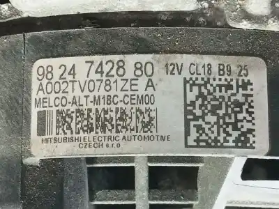 Автозапчастина б/у генератор для citroen jumpy furgón (v_) 1.5 bluehdi 120 посилання на oem iam   9824742880