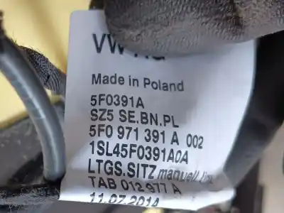 Автозапчасти б/у левое переднее сидение за seat leon (5f1) style ссылки oem iam 5q4881105a  5f0971391a