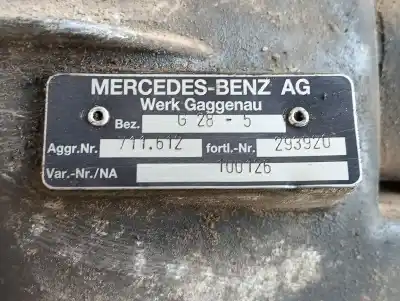 Second-hand car spare part gearbox for mercedes sprinter 3-t furgoneta (b903) 312 d 2.9 (903.461 903.462 903.463) oem iam references a0012603600  711612