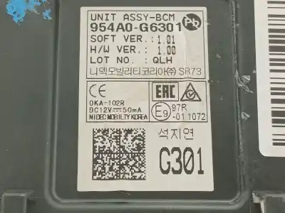 Автозапчасти б/у электронный модуль за kia picanto iii (ja) 1.0 ссылки oem iam 954a0g6301  954a0g6301