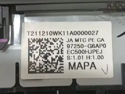 Автозапчасти б/у отопление / кондиционирование воздуха за kia picanto iii (ja) 1.0 ссылки oem iam 97250g6ap0ca  97250g6ap0