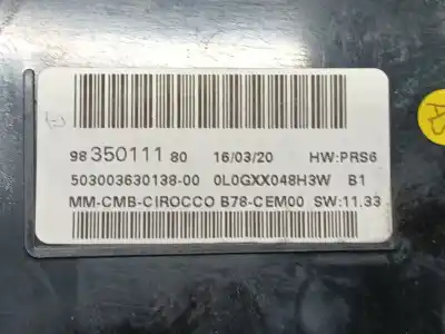 Second-hand car spare part dashboard for citroen grand c4 spacetourer (3a_, 3e_) 1.2 puretech 130 oem iam references 9835011180  9835011180