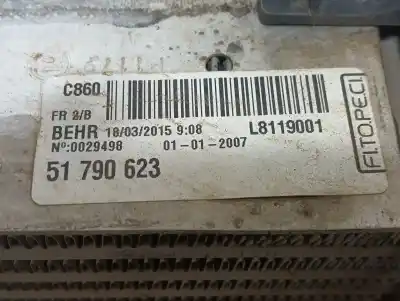 Peça sobressalente para automóvel em segunda mão intercooler por citroen nemo monospace 1.3 hdi 75 referências oem iam 51790623  l8119001