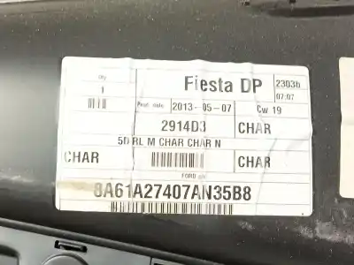 Автозапчастина б/у обкітка задніх лівіх дверей для ford fiesta vi (cb1, ccn) 1.0 ecoboost посилання на oem iam 1851654  8a61a27407an35b8