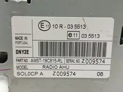 İkinci el araba yedek parçası ses sistemi / radyo cd için ford fiesta vi (cb1, ccn) 1.0 ecoboost oem iam referansları 1859066  am5t18c815rl