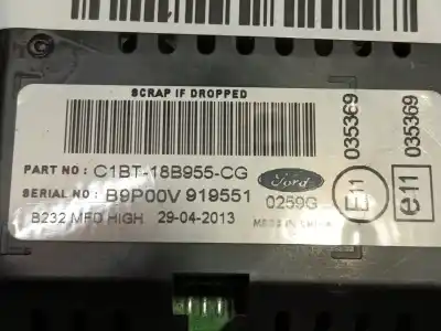 Автозапчастина б/у багатофункційний дисплей для ford fiesta vi (cb1, ccn) 1.0 ecoboost посилання на oem iam 1847935  c1bt18b955cg