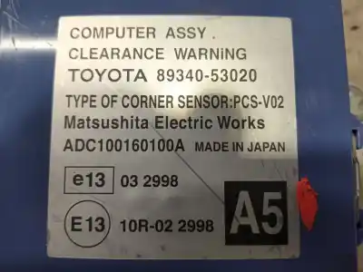 Peça sobressalente para automóvel em segunda mão módulo eletrônico por lexus is200 (ds2/is2) 220d referências oem iam 8934053020  pcsv02