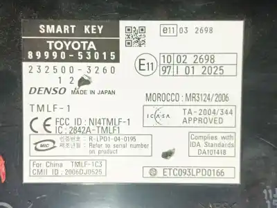 Автозапчастина б/у електронний модуль для lexus is200 (ds2/is2) 220d посилання на oem iam 8999053015  2325003260