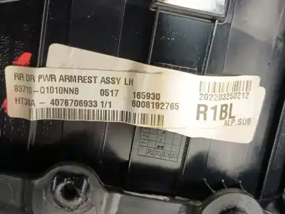 Автозапчасти б/у обивка задней левой двери за hyundai bayon (bc3) 1.2 mpi ссылки oem iam 83307q0010nnb  83310q0010
