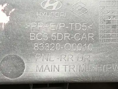 Автозапчасти б/у обивка задней правой двери за hyundai bayon (bc3) 1.2 mpi ссылки oem iam 83308q0010nnb  83320q0010