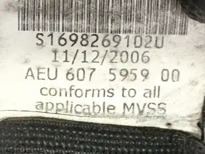 Peça sobressalente para automóvel em segunda mão cinto de segurança dianteiro esquerdo por bmw 7 (e65, e66, e67) 730 ld referências oem iam 72119138303  561078501
